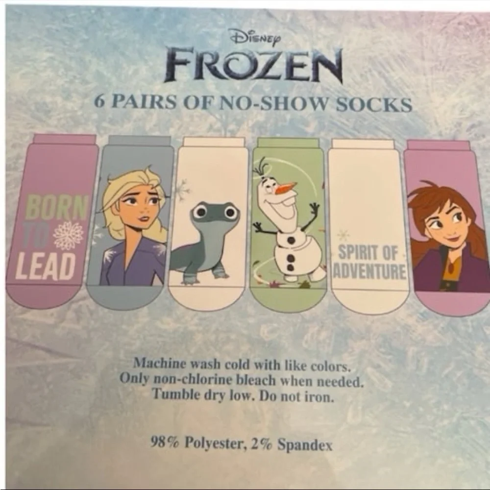 Girls Frozen Socks 6 -10 1/2